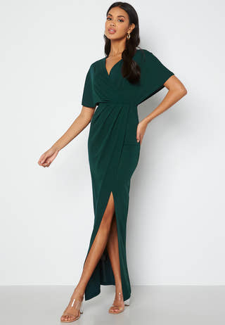Wrap Slit Maxi Dress