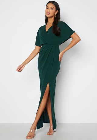 Wrap Slit Maxi Dress