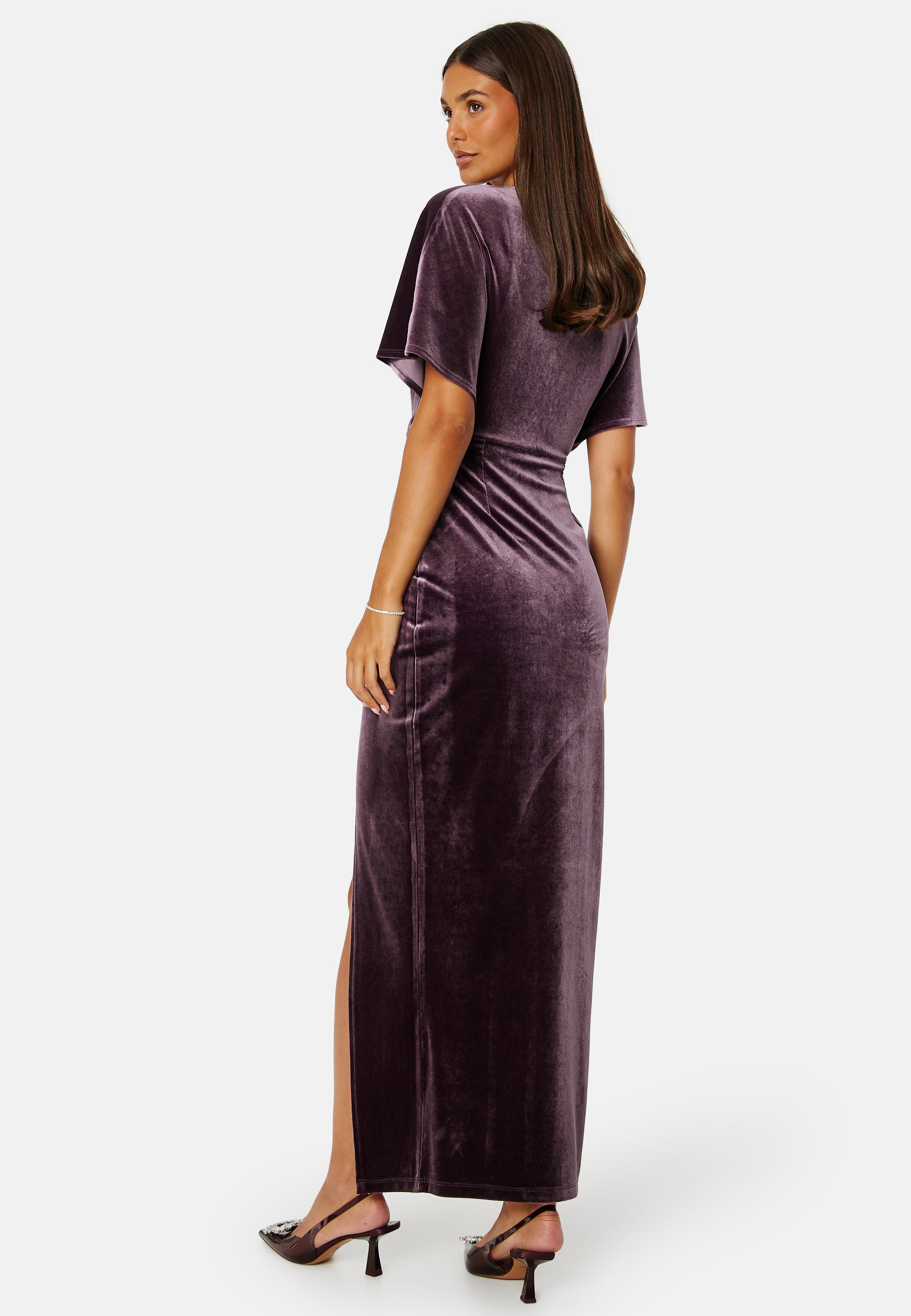 mauve velvet maxi dress Bubbleroom occasion – Selena Velvet Maxi Dress – campaign-outlet – Purple