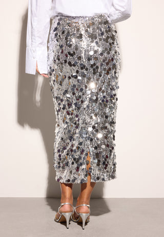 Sequin Ankle Skirt