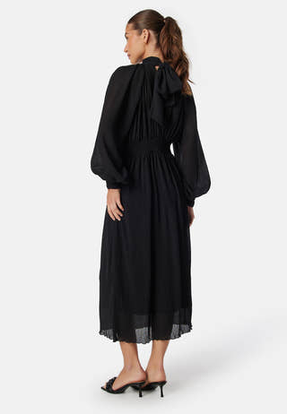 Structured Bow Midi Dress