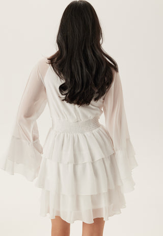 Triple Flounce Short Dress