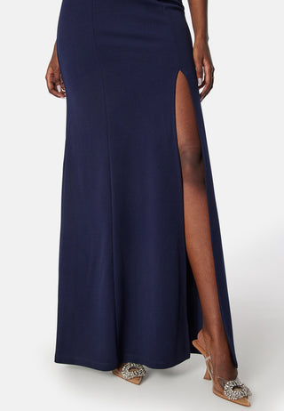 Twist Off Shoulder Gown