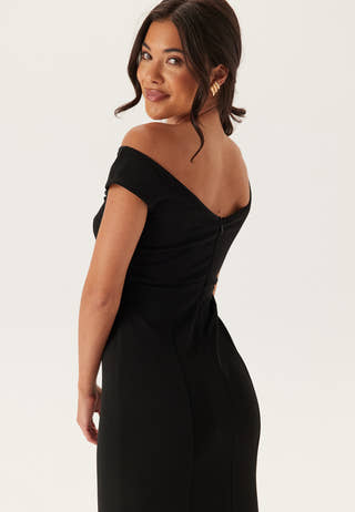 Twist Off Shoulder Gown