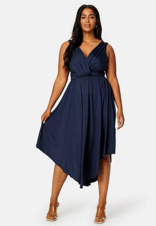 Draped Soft Midi Dress