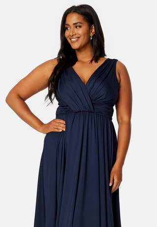 Draped Soft Midi Dress