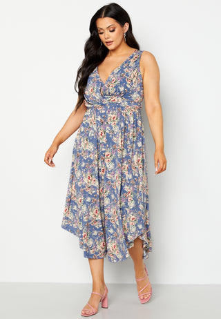 Draped Soft Midi Dress