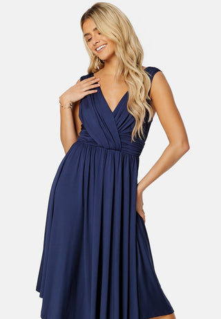 Draped Soft Midi Dress