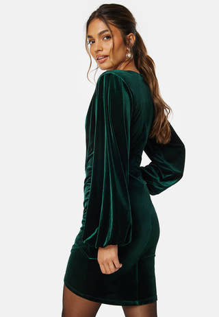 Velvet Wrap Dress