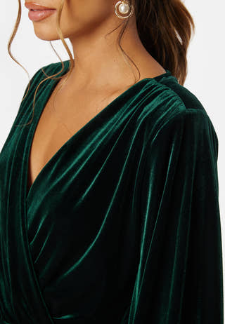 Velvet Wrap Dress