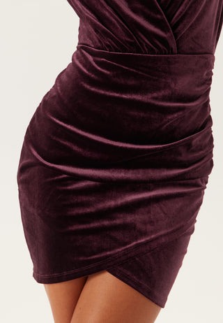 Velvet Wrap Dress