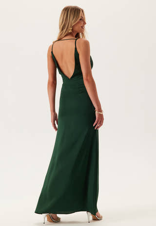 Waterfall Mermaid Satin Gown