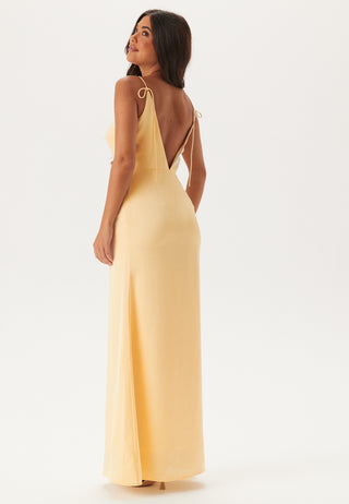 Waterfall Mermaid Satin Gown