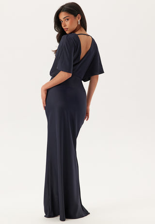 Wrap Satin Gown