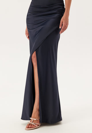 Wrap Satin Gown