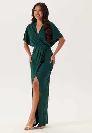 Wrap Slit Maxi Dress