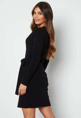 Odelia knitted wrap dress