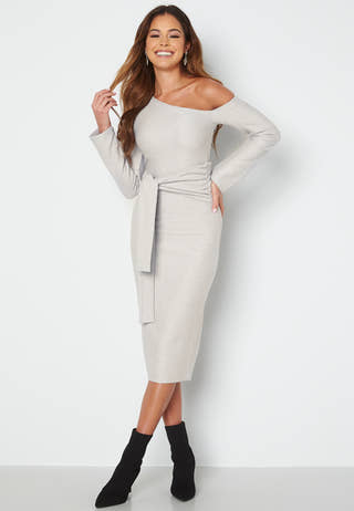 Odette knitted peaky shoulder dress