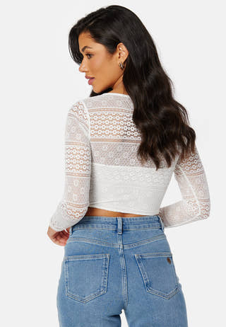 Lace L/S Bustier Top