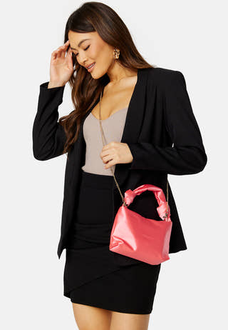 Olivia satin knot bag