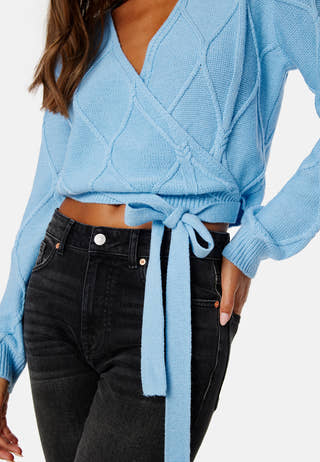 Paulina wrap knit cardigan