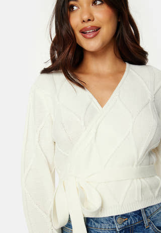 Paulina wrap knit cardigan