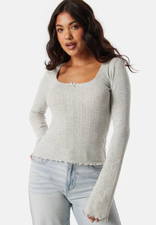 Pointelle L/S Top