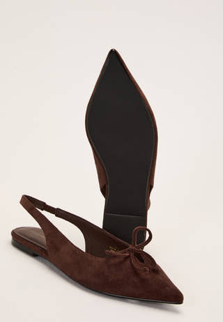 Pointy Flat Slingback