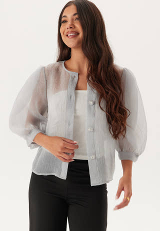 Puff Sleeve Organza Blouse