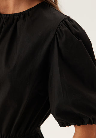 Puff Sleeve Peplum Blouse