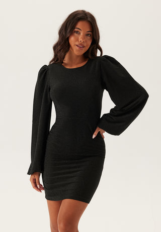 Puff Sleeve Sparkling Dress
