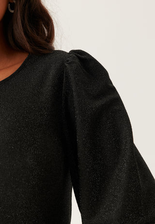 Puff Sleeve Sparkling Dress