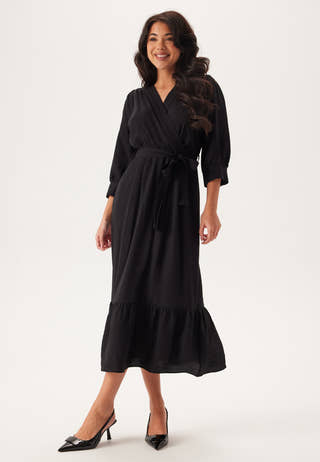 Puff Sleeve Structured Dress