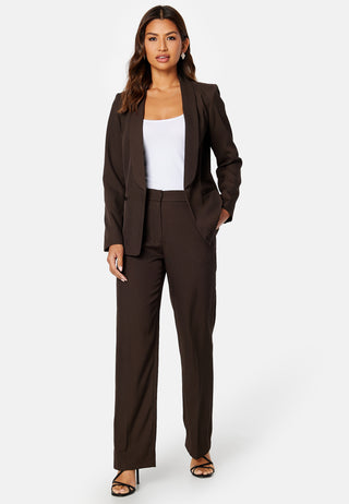 High Waist Regular Suit Trousers