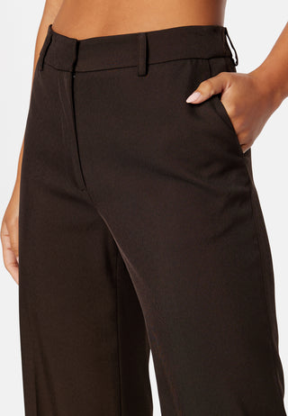 High Waist Regular Suit Trousers