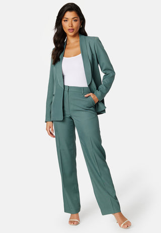 High Waist Regular Suit Trousers