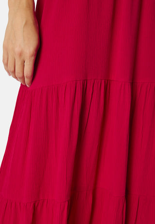 Puff Sleeve Viscose Dress