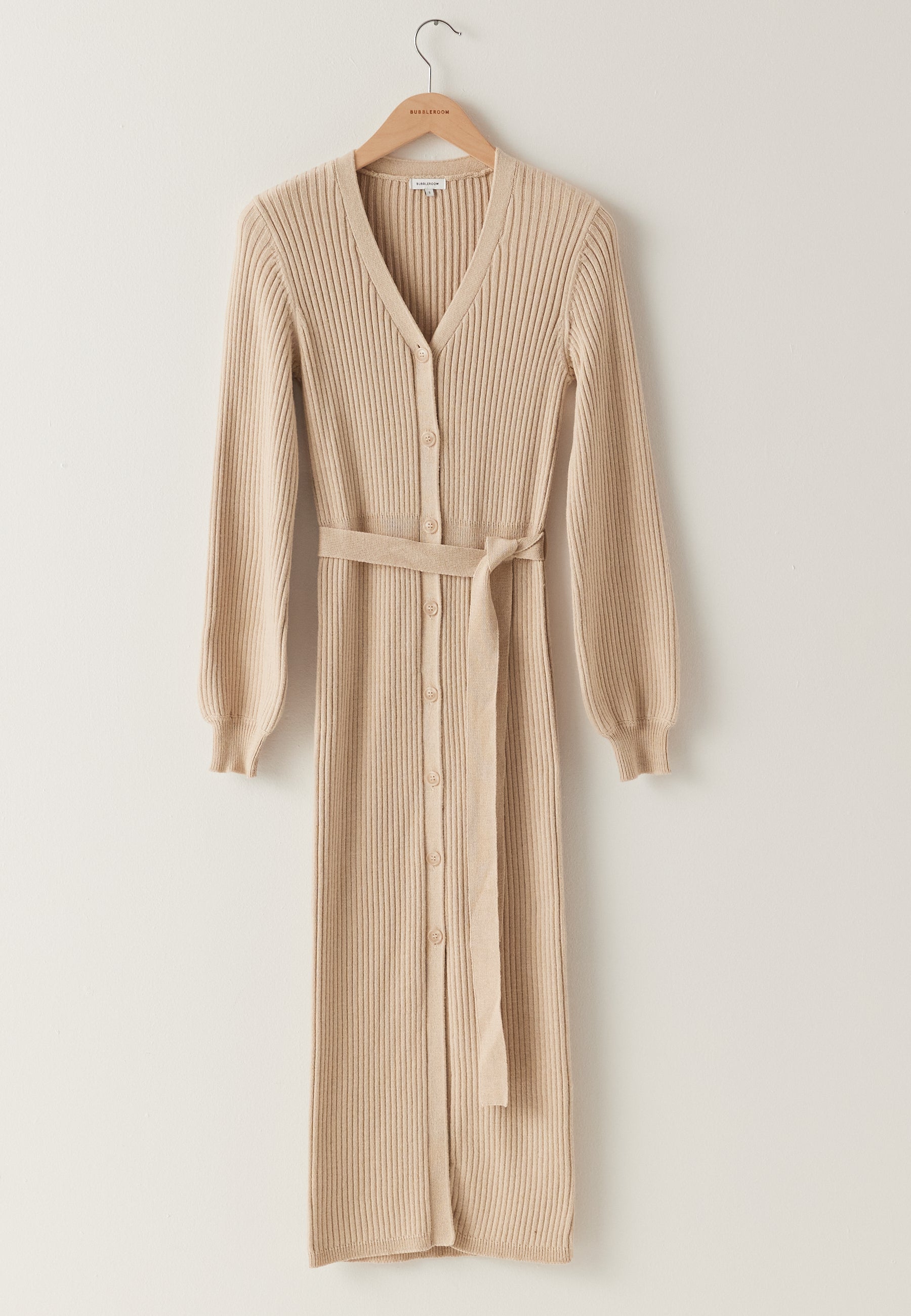 Rib Knitted Cardigan Dress Rib Knitted Cardigan Dress