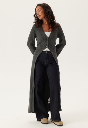 Rib Knitted Cardigan Dress