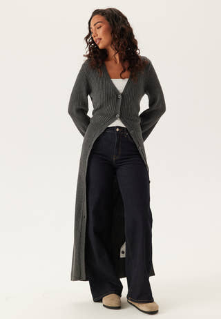 Rib Knitted Cardigan Dress