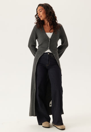 Rib Knitted Cardigan Dress