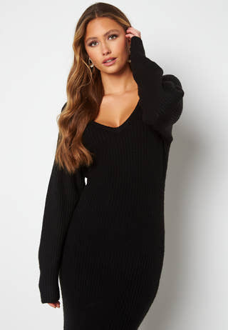 Rosanna knitted puff sleeve dress