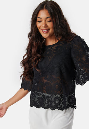 Round Neck Lace Blouse