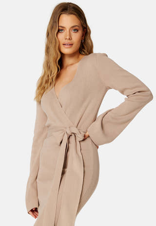 Samantha knitted wrap dress