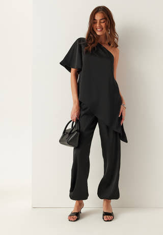 Satin Balloon Trousers