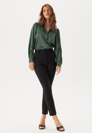 Satin Puff Sleeve Shirt