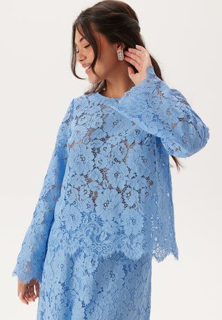 Scalloped Edge Lace Blouse