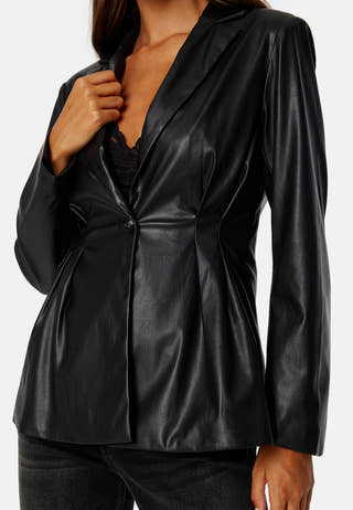 Sebrina PU blazer