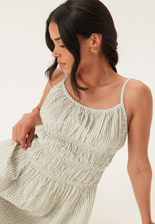 Seersucker Smock Dress