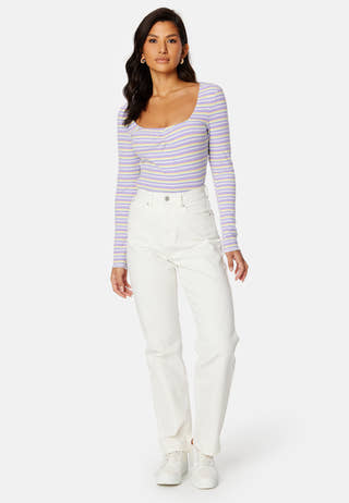 Selda ls striped top